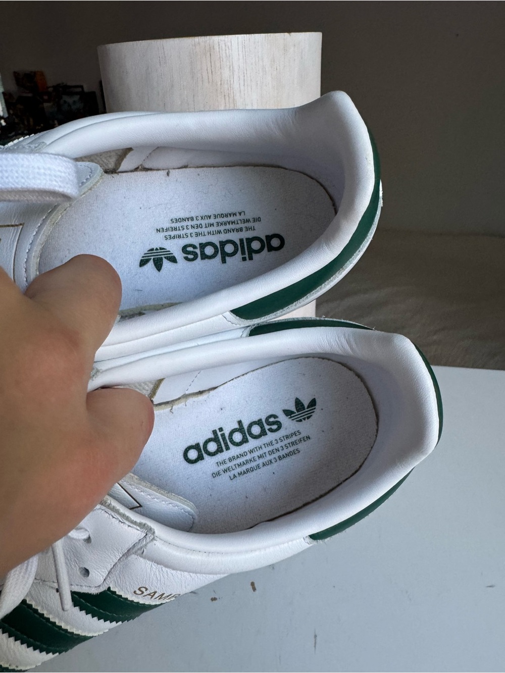 Adidas Samba OG White Green Gum Sneakers Size 11 - Picture 6 of 11